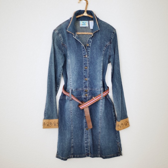 Just in Blues Other - Rare Girl's Y2K Just in Blues Denim Dress Coat 14/16